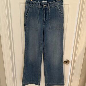 Sonoma Wide Leg Jeans size 8